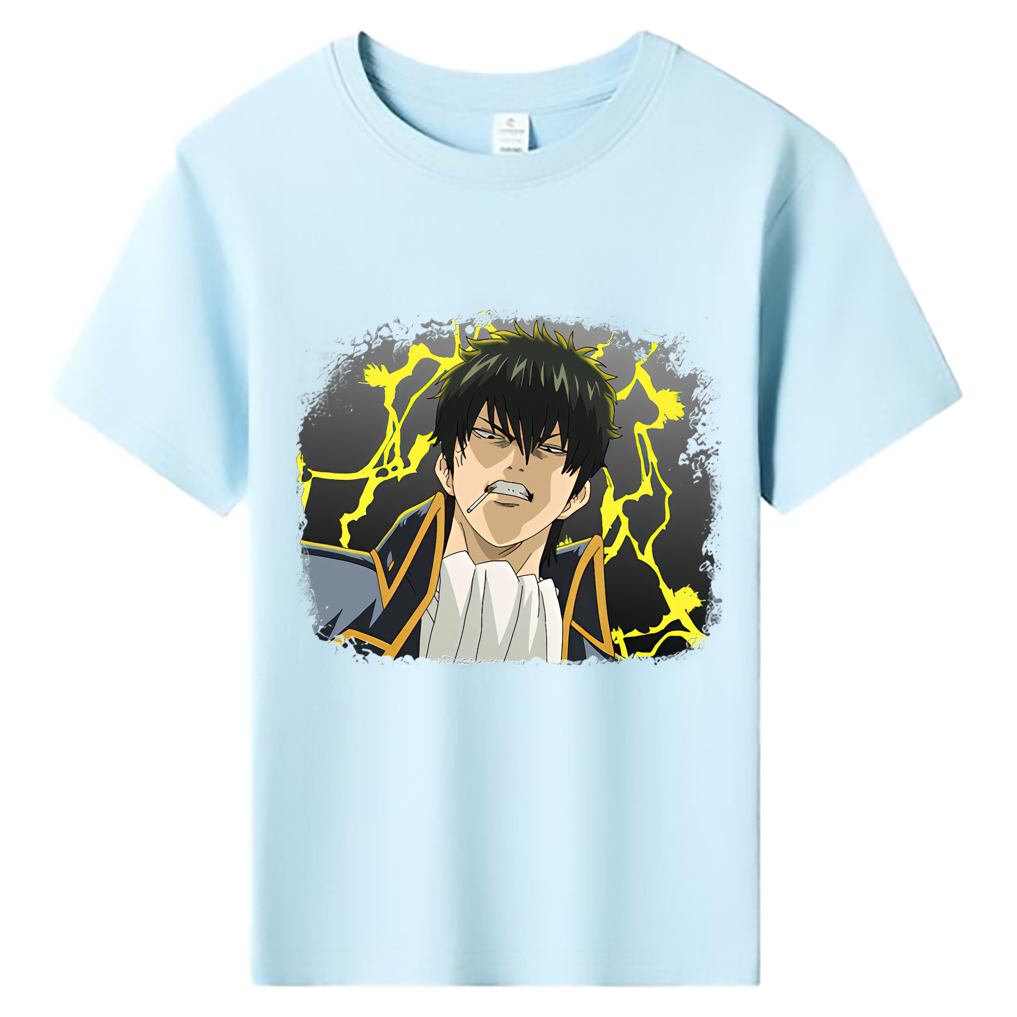 （画像用） ぎんたま 坂田銀時（さかたぎんとき） 神楽 志村新八（しむら しんぱち） GINTAMA Sakata Gintoki Kagura Shimura Shinpachi 綿100％キッズTシャツ（フロントプリント）